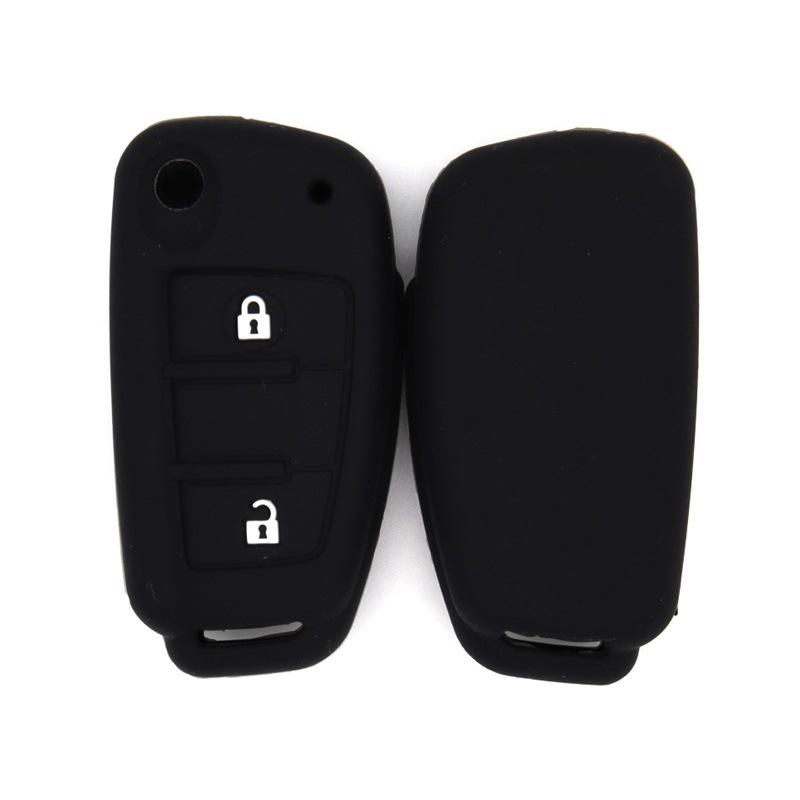 

Suitable for Chery A5QQ Fengyun Dongfang Qiyun Arrizo Tiggo folding 2-button silicone car key bag case чёрный