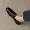 Women's genuine leather soft leather one-pedal small leather shoes British comfortable flat single shoes casual mother shoes lazy shoes
