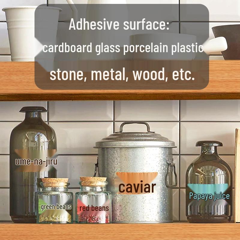 Color Cork Self-Adhesive Label Stickers for Handwritten Notes and Small Markers