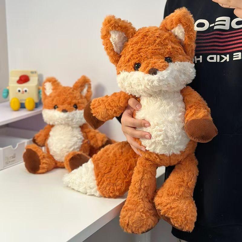 Running Fox Girl Plush Sleep Pillow - Cute Birthday Gift