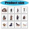 Nativity Statues Figures Set Resins Manger Scene Minaiture Figurines Ornaments for Mantels and Shelf Christmas Decors