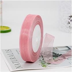 Factory 20 mm Gift Ribbons Nylon Organza Ribbons Roll for Wrapping