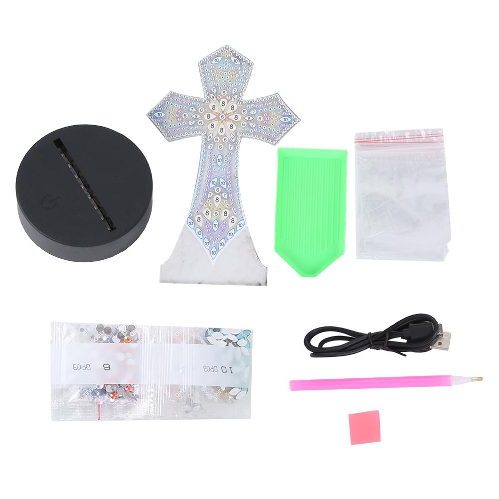 DIY Diamond Painting 7 Colors Night Light LED Diamond Painting Embroidery Home Decor