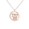 Year of the Tiger Necklace Female Niche Design Sense of National Tide Versatile Cute Tiger Moon Pendant Natal Year Zodiac Collarbone Chain