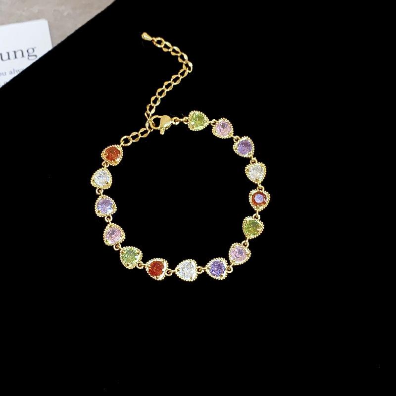 Bracciale Regolabile in Oro Vero Galvanizzato con Zir*****val Diamond, Lusso Leggero, Bracciale alla Moda di Alta Gamma, Gioiello Versatile per il Pendolarismo