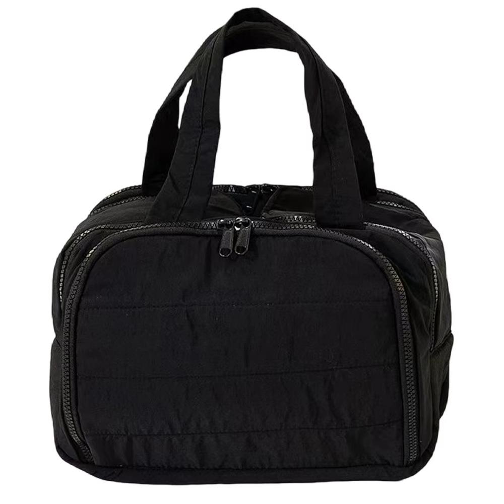 Multipocket Design Travel Toiletry Bag Zipper Closure Portable Makeup Pouch Shower Organizer