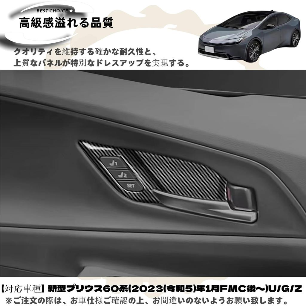 DodoxDIY Applicable New Prius 60 Series Accessories Door Handle Panel