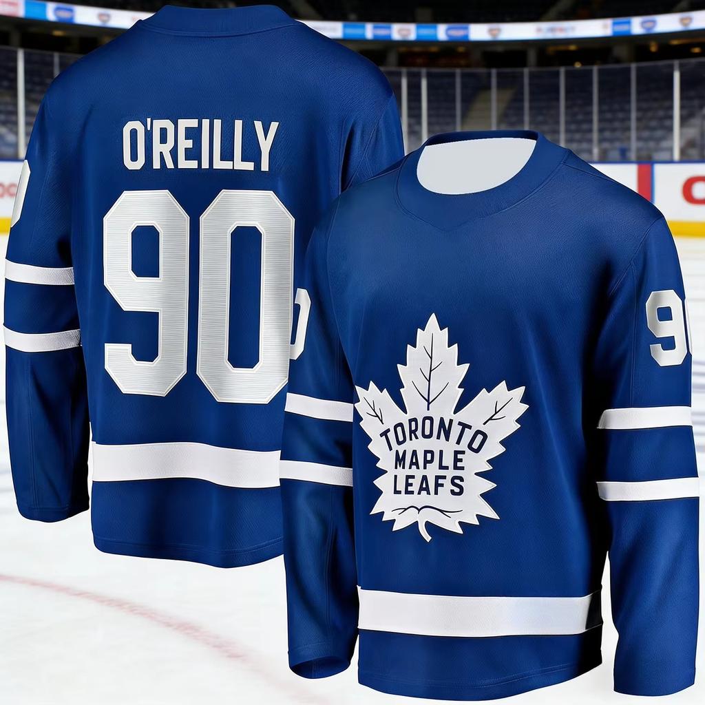 2026 Hotsale Men's New Toronto Ice Hockey Training Jersey with 3D Print, Breathable, Moisture-Wicking Long-Sleeved T-Shirt Kids