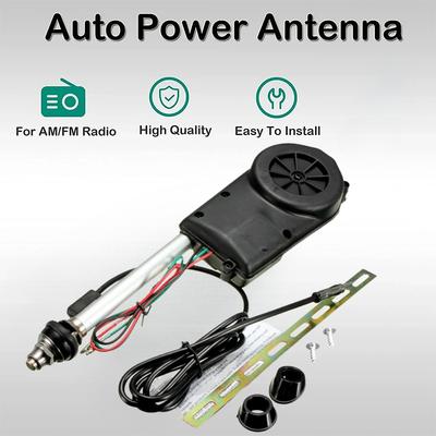Araba Güç Anteni Anten Takımı 12V AM FM Radyo Dış Araç Antenleri Pro Mercedes W140 W126 W124 W201 İçin Otomatik Yedek Takım