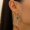 Fashion Personalized Exquisite Minimalist Dark Design Crawling Spider Ear Clip Halloween Versatile Earrings