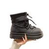 Waterproof Snow Boots Women's Winter 2025 New Wool Integrated Warm Cotton Shoes Thick-soled Versatile Velvet Short Boots