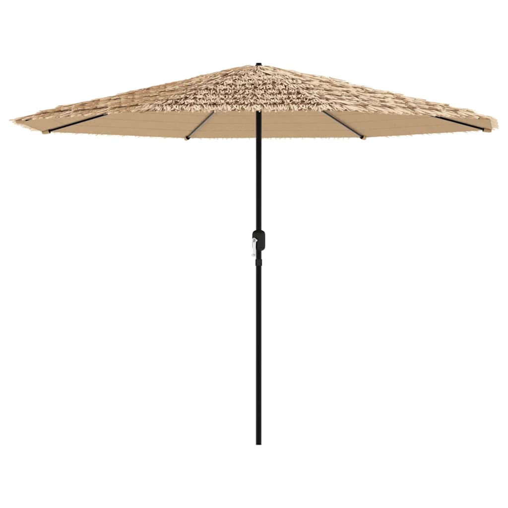 Brown Sun Umbrella with Steel Pole 324 X 324 X 247 Cm