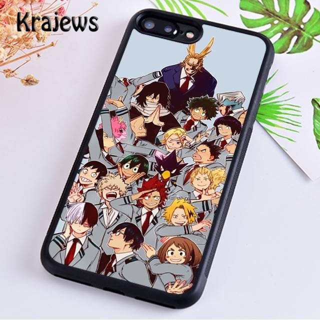 Krajews Boku no My Hero Academia Soft Phone Case Cover For iPhone 14 5 6s 7 8 plus X XR XS 11 12 13 pro max Samsung S21 S22ultra