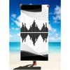 Telo Mare con Stampa Note Musicali Microfibra Grande Senza Sabbia Asciugatura Rapida, Design Chiavi di Piano Chiave di Sol, Asciugamani Morbidi Assorbenti per Bagno