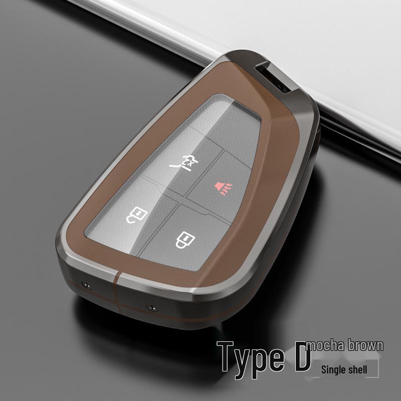 Metal Shell Snap Button Key Case for Buick Envision S and GS 2022 Models