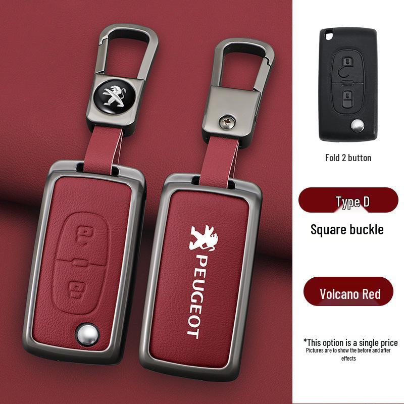 Peugeot Key Case for 308, 207, 408, 508, 307, 301, 3008 - Metal Shell, Modified Package.