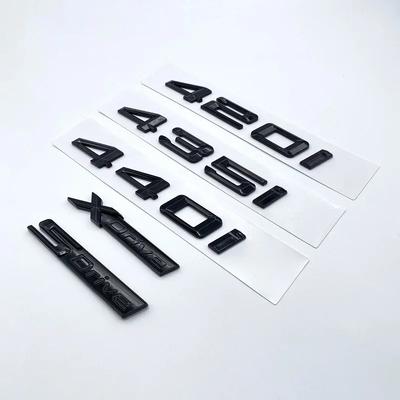 Old Glossy Black Number Letters Trunk 420i 425i 428i 430i 435i 440i Emblem For BMW 4 Series F32 F33 F36 G22 G23 Car  Sticker