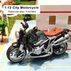 1:12 Simulation Portable Motorcycle Plastic Car Decor Off-Road Vehicle Collection Office Model Toy Diecast Home Children Gifts