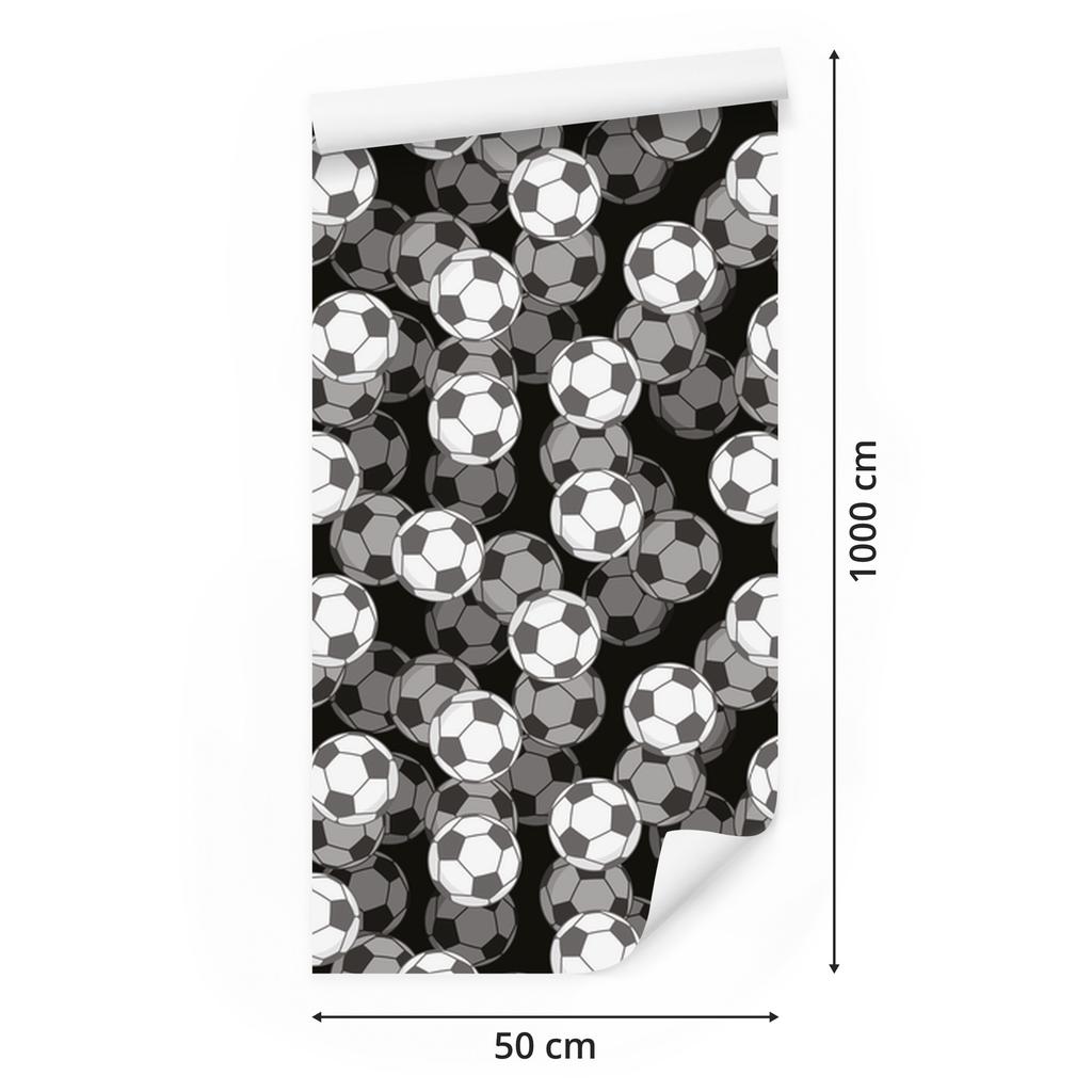 3D Optical Wallpaper and Football for Living Room and Bedroom 50x1000