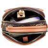 Women's Small Crossbody Tote Bag with  Pattern Two Compartment Handbag Kangaroo Logo Brown and   Designer Shoulder Bag