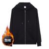 Men Loose Casual Long Sleeve Hooded Zip Up Sweatshirt Outerwear