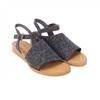 Blowfish Malibu Womens/Ladies Ardice Leopard Print Denim Micro Wedge Sandals
