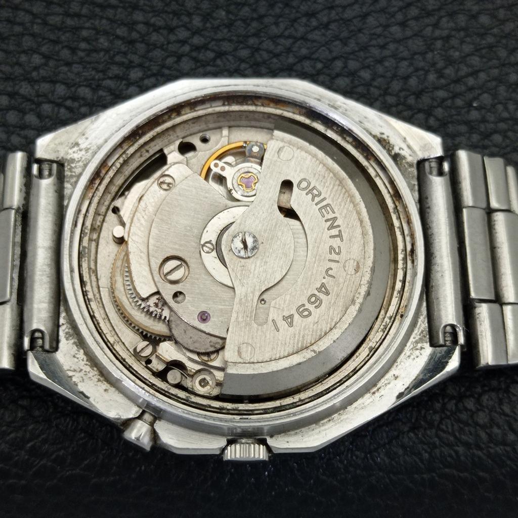 GENUINE VINTAGE ORIENT AUTOMATIC 46941 JAPAN MENS ORIGINAL DIAL WATCH A700733-5 R204-a700733