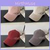 Cotton Baseball Cap With Embroidered Alphabet For Casual Wear And Sun Protection