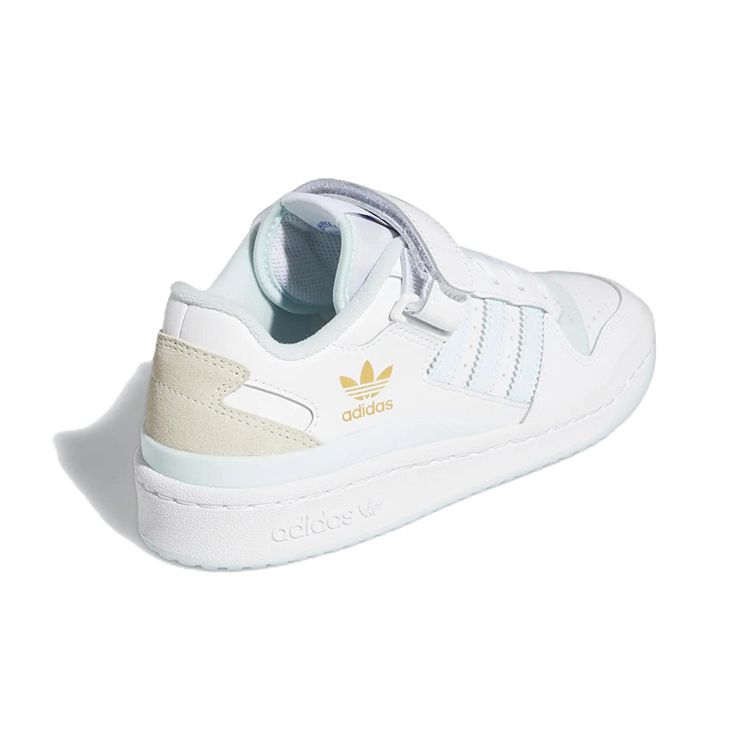 Adidas Zapatillas Forum Low Big Kid White Almost Blue para niños Cloud-White Chalk-White GY7058