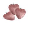 Davies Products Glitter Hearts Bauble (Pack of 3)