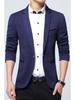 2019 Men's Plus Size Single-Breasted One-Button Casual Suit Jacket, Available In Five Spring and Autumn Colors