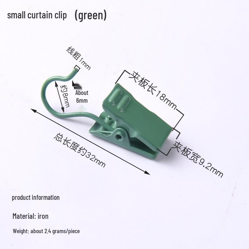 Heavy-Duty Stainless Steel Curtain Clip Hooks