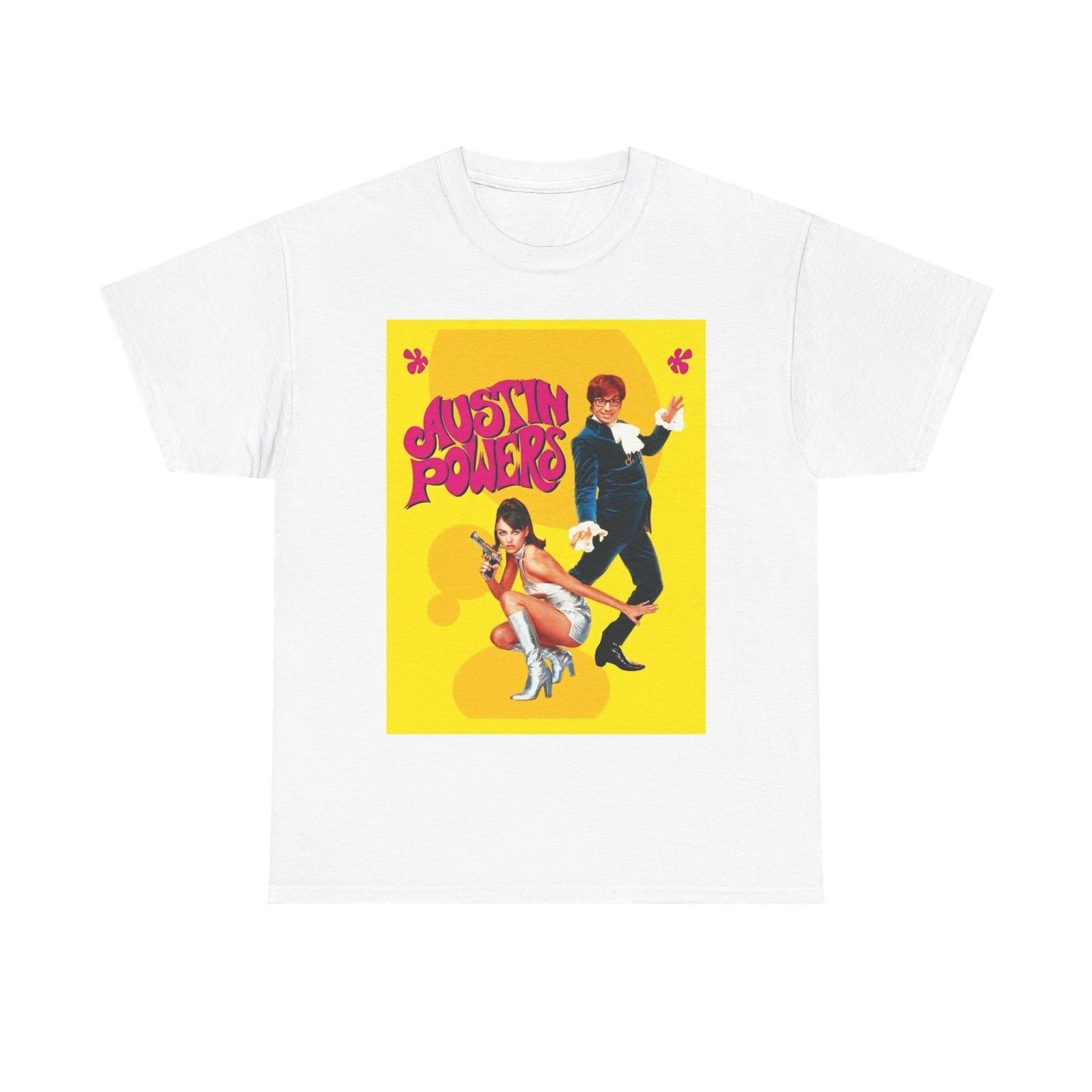 Men s and Women s T-shirts Austin Powers Movie Poster Funny S