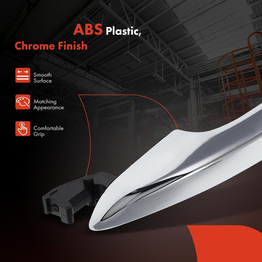 Set of 4 Exterior Door Handle Front Rear LH RH For Hyundai Sonata 2015-2019