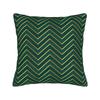 Green And Gold Line Pattern Pillow Cover Vintage Pillow Case For Living Room Bed Chair Print Pillowcases Birthday Present