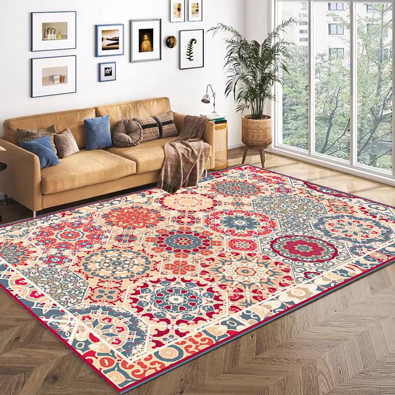 Tappeto Area Marocco Soggiorno Imitazione Cashmere Lavato Tappeto da Pavimento Casa Camera da Letto Sala da Pranzo Ufficio Appartamento Tappetino da Pavimento 40x60cm