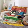 1pc Tom Jerry Flannel Blanket Soft Warm Throw for Home, Office, Travel, All-Season Cozy Bedding Gift L1459