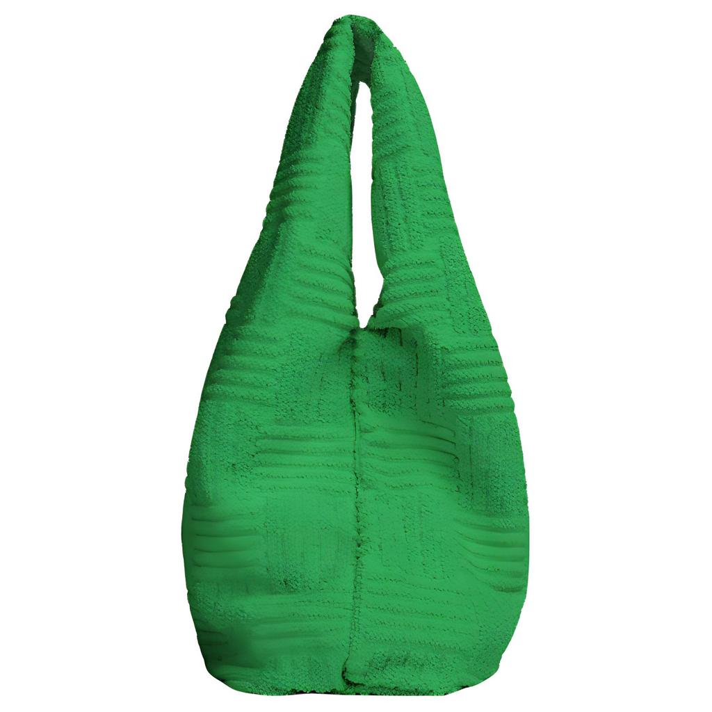 Bottega Veneta Sack Series Intreccio Woven Pattern Strapless Towel Fabric Tote Bag Unisex tote bag Green 692168V1SW03708