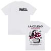 Spring and Summer New AllehYorghaki Pattern Printed Cotton Tshirt for Menwomen Retro and Trendy Casual Short Sleeved Tshirt