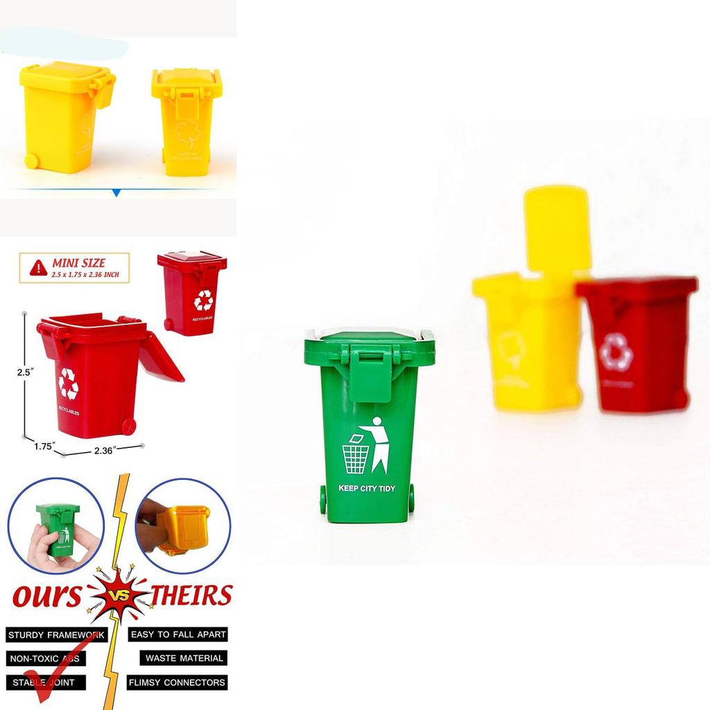 Charmante Mülleimer-Spielzeug Müllwagen-Mülltonne Mini Bordsteinmülleimer Für Kinder