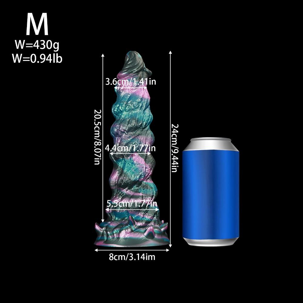 Extra Large Thick Muscle Texture Pagoda Anal Plug - SM Adult Toy for Men & Women, Backdoor Stimulation Dildo