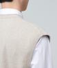 MUSINSA STANDARD Lambswool Crew Neck Knit Vest [Mushroom]