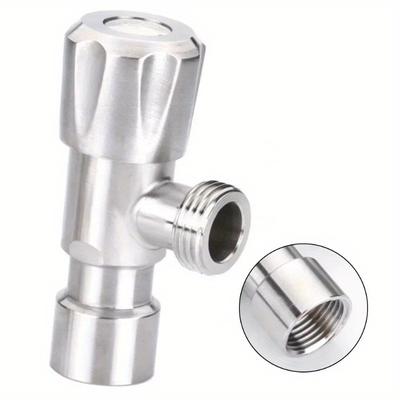 Washing Machine Kitchen Bathroom Faucet Stop Valve 4-point Water Inlet Pipe Water Gas Oil Shut Off Valve Triangle Valve
