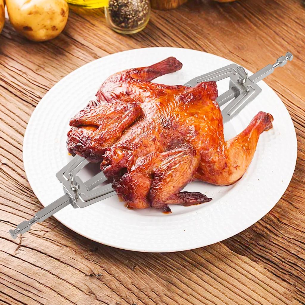 Stainless Steel Rotating Fork for Easy For Electric Oven & Air Fryer Cooking