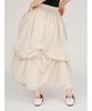 Emi Tucked Drawstring Volume LGRY Women's Skirt, 13WFS254079,