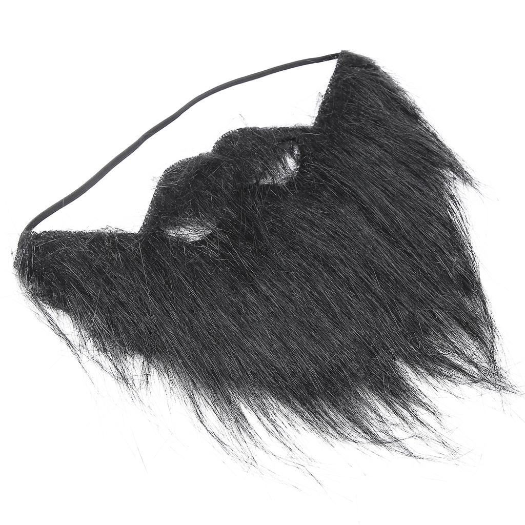 Men Fake Beards Black Funny Long Mustaches Beard Costume for Party Christmas Halloween