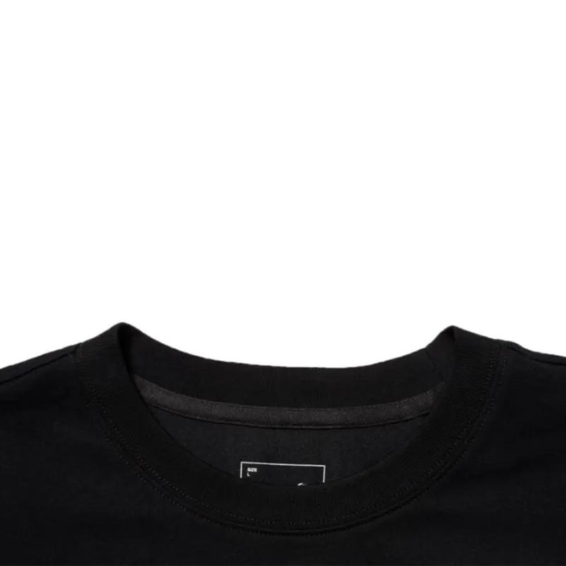 Li Ning Cartoon Trend Round Neck Short Sleeve Elastic Waist Solid Color Five-Point Pants Casual Sports Suit Unisex Suit Black YHSU221-1+YKST119-1