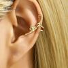 Cat Shape Ear Ornament 1 Pc Cute Cuff Earring for Women, Funny Kitten Lightweight Animal Cartilage Wrap Around Earring, Non Piercing Crawler