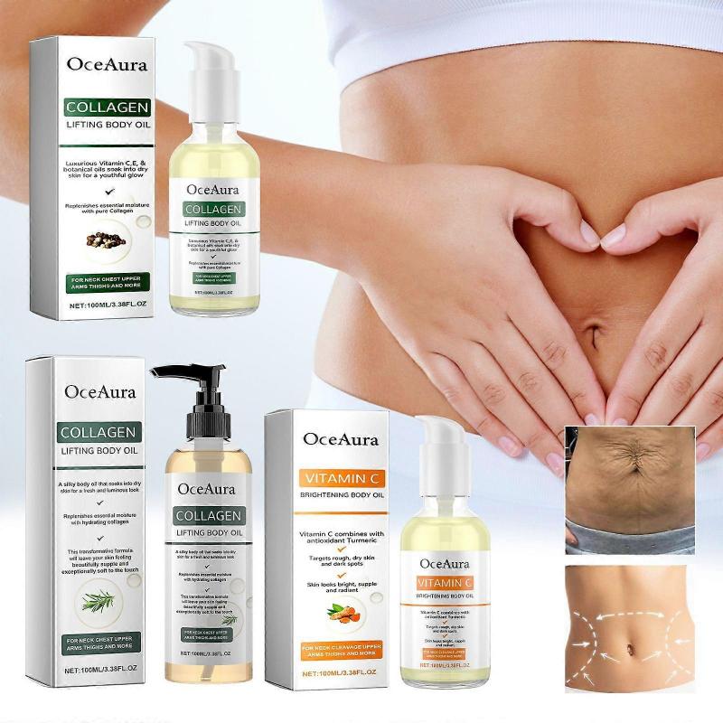 26^1-5x Collagen Lifting Body Oil - Moisturizing & Firming Massage Oil for Arms, Belly & Full Body - 100ml