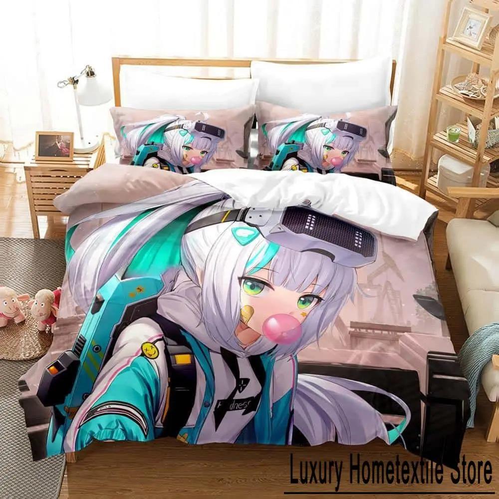 3D Print Anime Goddess of Victory Nikke Bedding Set Single Twin Full Queen King Size Bed Set Aldult Kid Bedroom Duvetcover Sets